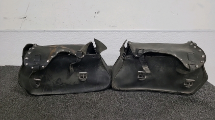 Set of (2) Leather Saddlebags