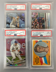 (4) Graded Baseball Cards