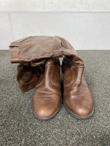 Pair of Leather Womans Boots Size 9.5