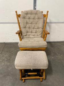 Rocking Chair with Foot Rest