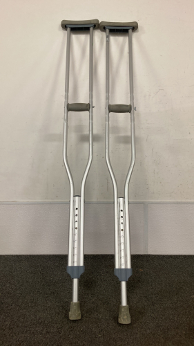 Pair Of Tall Height Crutches