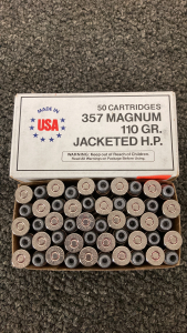 (50) Rounds Winchester 357 Magnum Ammo