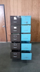Pallet with (2) Metal File Cabinets