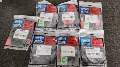 7 Bags Of Tripp Lite Cables & Connectivity Products