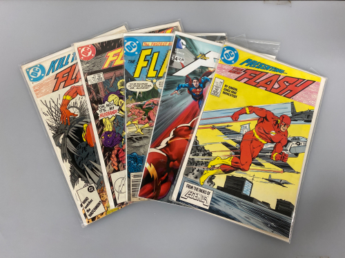 (5) DC “Flash” Comic Books