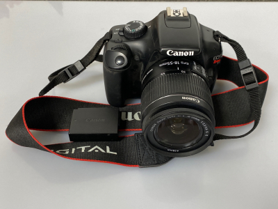 Canon EOS Rebel T3 Digital Camera and Battery