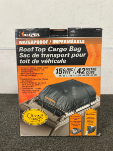 Keeper Waterproof Rooftop Cargo Bag New in Bag