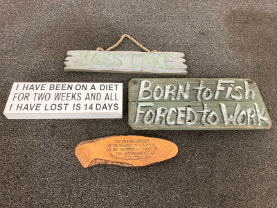 Home Decor And Fishing Signs