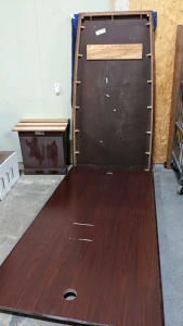 3-section 24'x4' Conference Table w/(18) Assorted Chairs