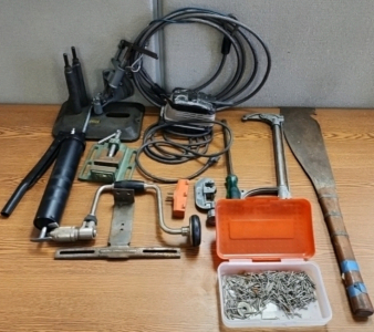 Assortment Of Random Tools & Hardware Supplies