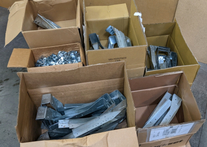 Pallet of Assorted Hangers & Clips