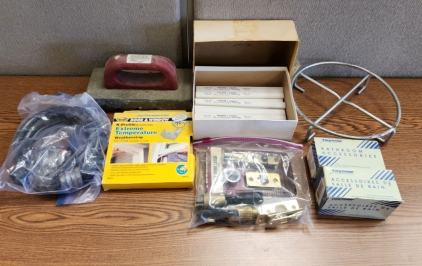 Box Of Assorted Hardware & Supplies