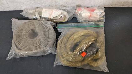 2 New & 1 Used Tow Ropes w/Hooks, Used Tow Strap