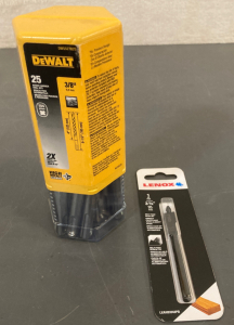 DeWalt rotary hammer drill bits and Lenox self feed pilot bit