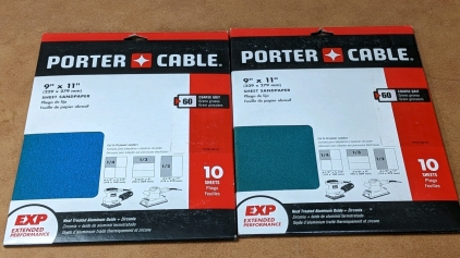 (2) New 10pk 9x11 60grit Sandpaper Sheets