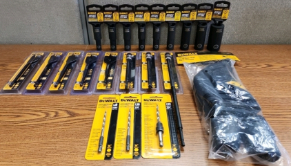 Assortment Of DeWalt Hardware Supplies