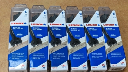 (6) New Lenox Bi-metal Self Feed Drill Bits