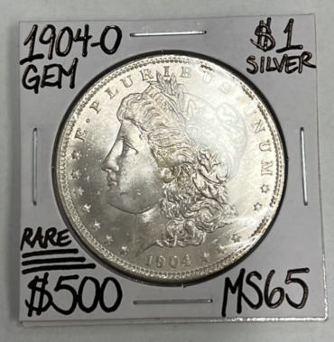 1904-O MS65 Rare Gem Morgan Silver Dollar