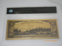 Certified Pure Gold Bank Note