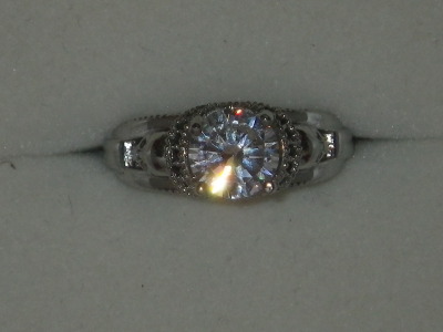 1ct Stone Engagement Ring, Sz 6