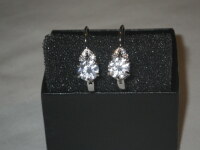 Leaver Back Silver Toned Earrings