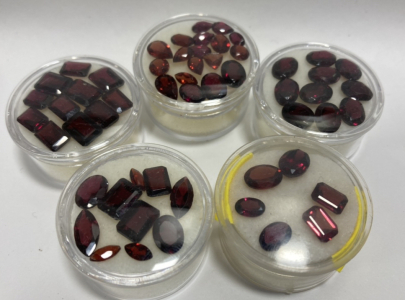 Beautiful Natural Garnet Gems Various Cuts. Perfect For Jewelry Making Or Collecting