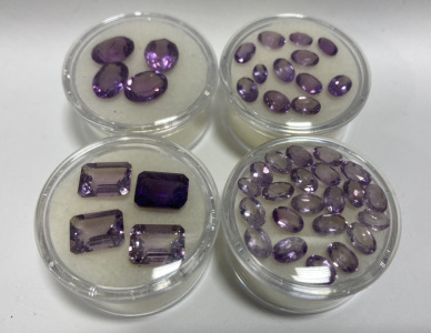 Beautiful Natural African Amethyst Gems Various Cuts. Perfect For Jewelry Making Or Collecting