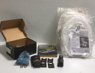 (3) American Standard Toilet Seats (1) Galls Pepper Spray Holder (1) Subaru Haynes Repair Manual (1) Box of Various Plumbing Supplies (2) GearWrench Coozies (4) GearWrench Stick-on Phone Wallets