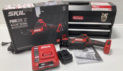 Skil Compact Reciprocating Saw And Hyper Tough Tool Box