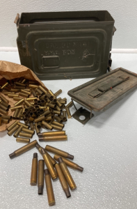 Ammunition Box And Empty Rounds