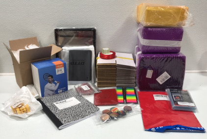 Bubble Mailers, Slips and Shipping Boxes, Labels, Passport Holder, Magnets, Composition Book, (4) Fire HD 7 Case, Printer Ink, and more
