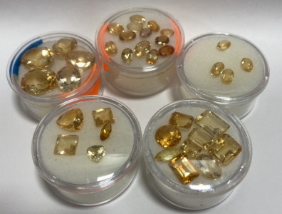 Beautiful Citrine Gems Various Cuts. Perfect For Jewelry Making Or Collecting