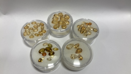 Beautiful Citrine Gems Various Cuts. Perfect For Jewelry Making Or Collecting