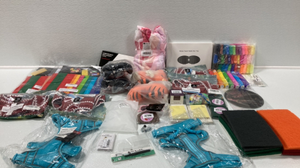 (2) Bike saddles-(2) craft cards-(2) pet harnesses-(2) pet toys-blanket- toys and more