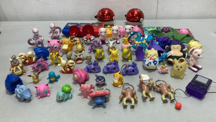 (40+) Pok&eacute;mon Figurines, (4) Gameboy Colors + Others