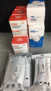 (180) KN95 Mask (140) High Efficiency Resperators (100) Disposable Masks