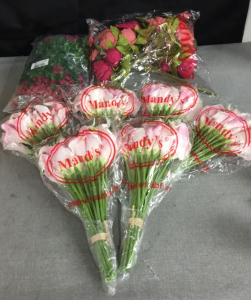 Fake Flowers, Pink and Red Mostly