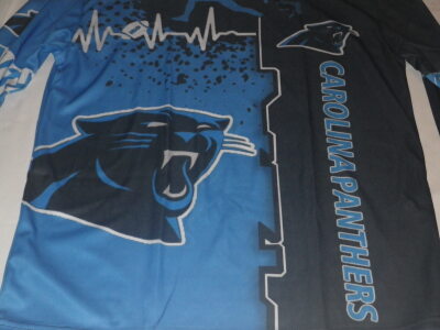 New Carolina Panthers Long Sleeve Shirt, Sz Lg