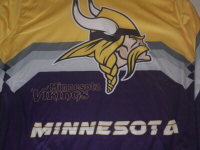 New Minnesota Vikings Hooded Shirt, Sz XL
