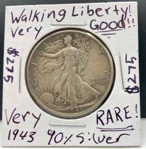 1943 90% Silver Walking Liberty