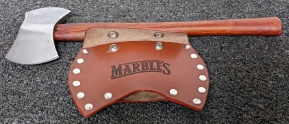 Marble's Double Bit Belt Ax with Belt Scabbard