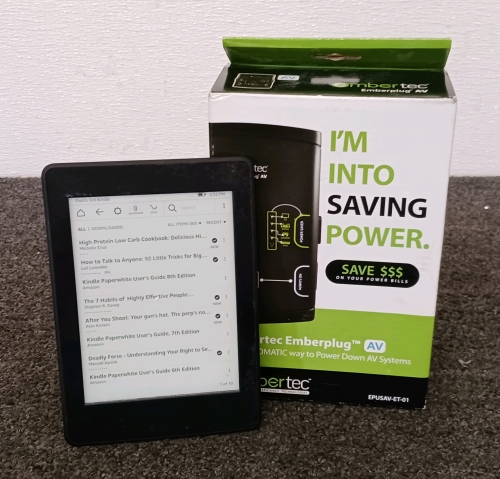 Amazon Kindle and Embertec Emberplug AV Power Saver