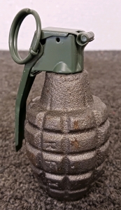 US WWII Pineapple Style Mk2 Hand Grenade, Inert