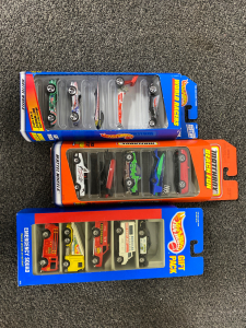 (2) Hotwheels Gift Packa and (1) Matchbox Gift Pack