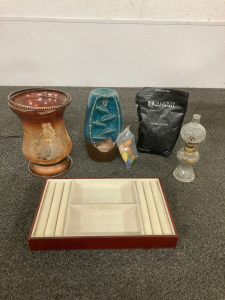 Scentsy Burner, Incense Burner, Vintage Glass Oil Lantern And More