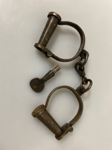 Iron Wrist Shackles and Key