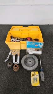Assorted Tools/ Hardware w/ Toolbox