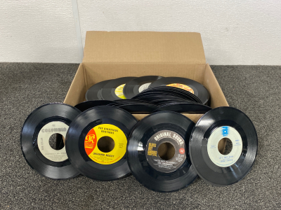Assorted Records (45s) and Organizer