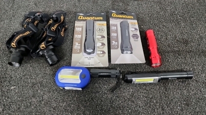 Bag Of Flashlights & Headlamps