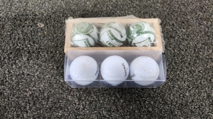 Spalding Republican Based Golf Balls & HTC Golf World Benjamin Franklin Golf Balls